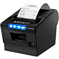 MUNBYN Impresora de Recibos Térmica 80mm Tickets Térmica Directa- Tiketera Portátil de la Caja Registradora con USB